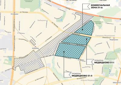 Проект планировки территории промышленных зон 51-I и 51-II \"Медведково\"