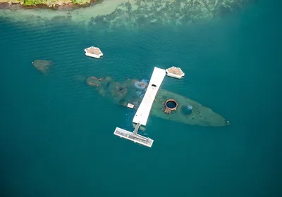 DVIDS - Images - Aerial view of the USS Arizona Memorial [Image 1 of 5]