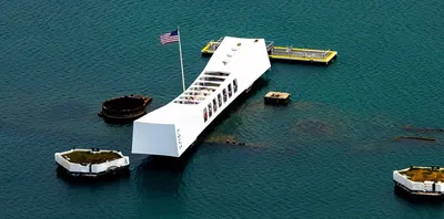 USS Arizona Memorial | An aerial view of the USS Arizona Mem… | Flickr