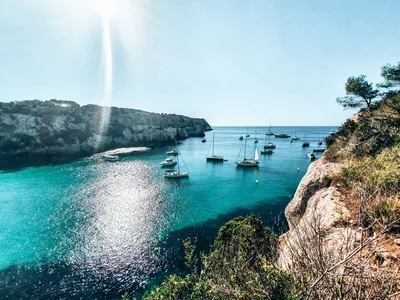 Пляж Макарелла Менорка Испания — стоковые фотографии и другие картинки Cala  Macarella - Cala Macarella, Испания, Пляж - iStock