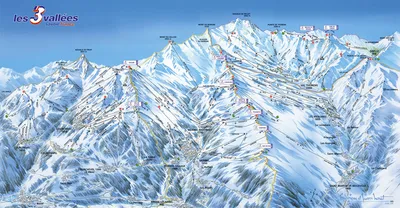 Мерибель (Meribel) - горнолыжный курорт Франции. Каталог горнолыжных  курортов: снег и погода, карты, склоны, цены, отзывы - Skigu.ru