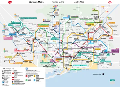Карта метро Барселоны - новости строительства и развития подземных  сооружений