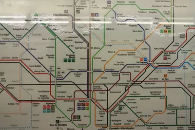 Схема метро Барселоны в дар (Москва). Дарудар