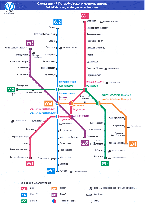 Карта метро Санкт-Петербурга, схема метрополитена СПб