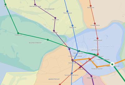 карты : Схема метро Санкт-Петербурга, Россия. | Россия | Туристический  портал Svali.RU