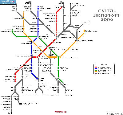 Схема метро Санкт-Петербурга