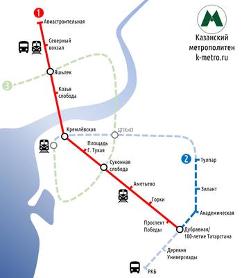 Схемы метро Казани - Казанское метро