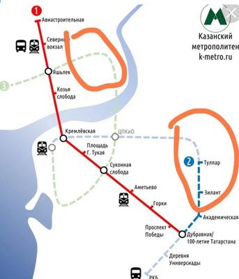 Когда в Казани появится вторая ветка метро, Как будут называться новые  станции метро в Казани - 9 июня 2022 - 116.ру