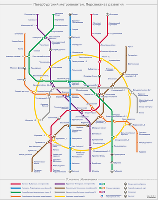 Карта-схема метро Санкт-Петербурга 2024 | Санкт-Петербург Центр