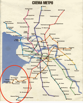 Карта метрополитена Санкт-Петербурга, линии и станции метро Петербурга,  схема метро Питера