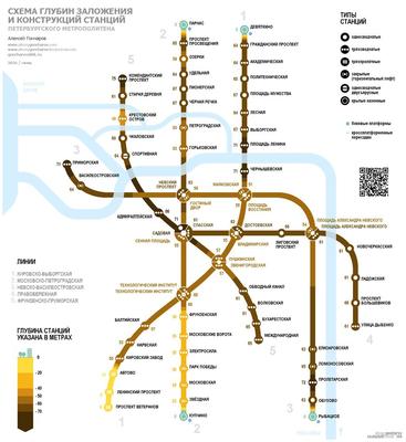 Метро Санкт-Петербурга - схема метрополитена, стоимость проезда, история  строительства