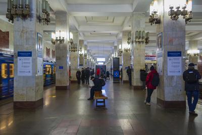 Брендированный нижегородский поезд вышел на линию метро Санкт-Петербурга с  6 июля