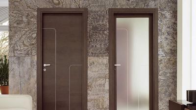 Межкомнатная дверь в Вертикаль AL кромка Черное стекло Венге купить в Самаре  | Самарская Фабрика Дверей