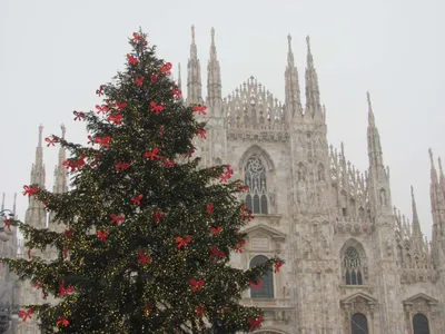 Празднование нового года в Милане с фейерверком Стоковое Фото - изображение  насчитывающей католическо, достопримечательностью: 167085284