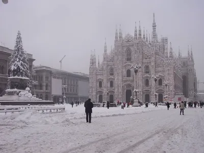 Милан зимой фото