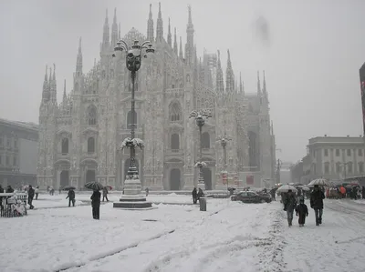 Зима в Милане...