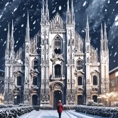 Милан Дуомо на Рождество . стоковое фото ©erika8213 329956172