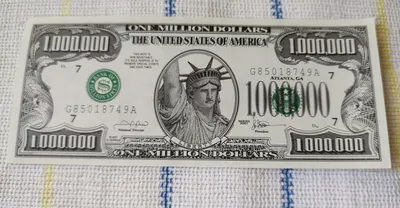 1 шт., банкноты новой Америки 2022 года, США, 1 миллион долларов, банкноты  в 24K позолоченные для коллекции | AliExpress
