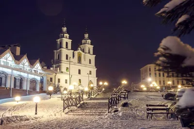 Минск зимой фото