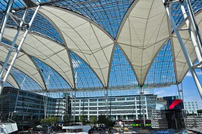 Схема терминалов аэропорта Мюнхена на русском