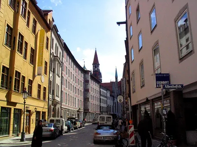 Улицы Мюнхена с Достопримечательностями