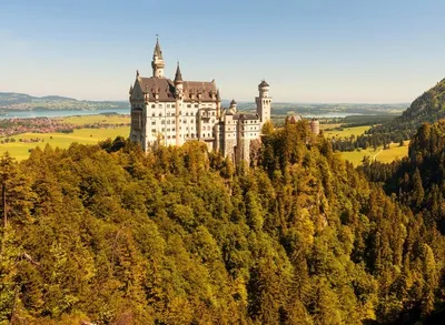 Замок нойшванштайн в окрестностях мюнхена германия европа | Премиум Фото