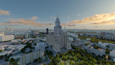 Трёхмерная модель Москвы - ГБУ Мосгоргеотрест