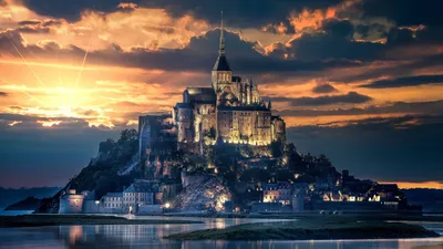 Замки Франции: Мон-Сен-Мишель (Mont Saint Michel) » uCrazy.ru - Источник  Хорошего Настроения
