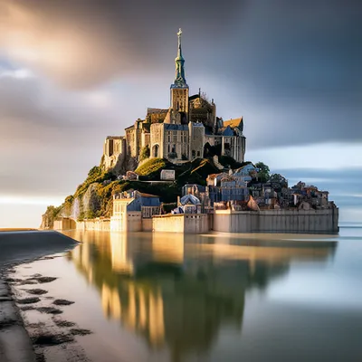 Мон-Сен-Мишель / Mont-Saint-Michel. Photographer Ernest Vahedi