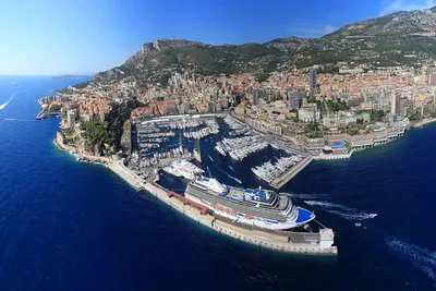 Монако Монтекарло с высоты птичьего полета. Лазурное побережье. Франция  стоковое фото ©StevanZZ 27637073