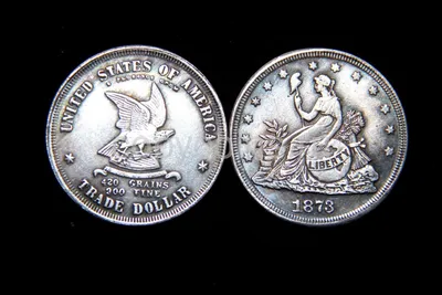 1 доллар 1873 год орел пробные монеты Америки, копия