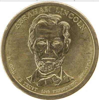 Оценить и Продать монету доллар США 2010 KM#478 Авраам Линкольн - 16ый  президент США медь, олово, цинк