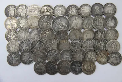 Купить монету 1/2 доллара США 1946 цена 2265 руб. Серебро A60-01 Номер  A40-03