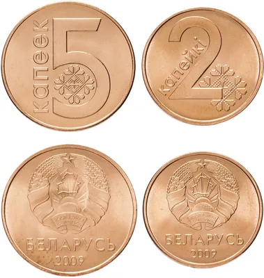 Белорусские деньги монеты Stock Photo | Adobe Stock
