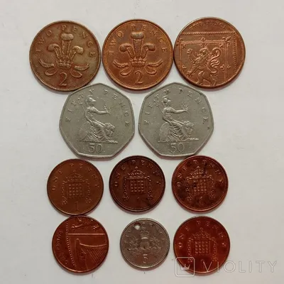 Монеты Германии 1924-1991-18 шт. Великобритании (Елизавета 2) -11 шт. -  «VIOLITY»