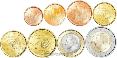 Испания представила дизайн монет евро регулярного выпуска с портретом  нового монарха - Euro-Coins.News