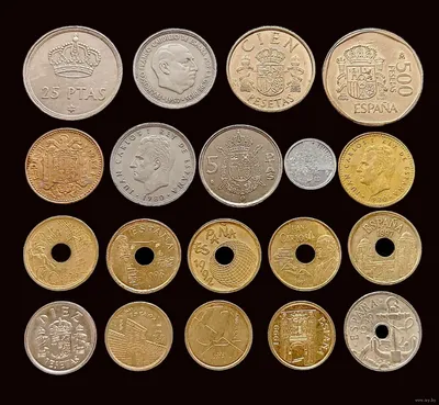 ☜➀☞Купить Набор монет Испании EURO 8 монет 2013 - 2015 UNC