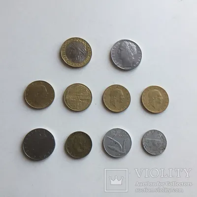 Купить серебряные монеты Италии 5 лир 1873 г. Виктор Эммануил II
