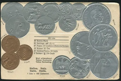 Купить монету Набор из 7-ми монет Италии по цене 300 руб.