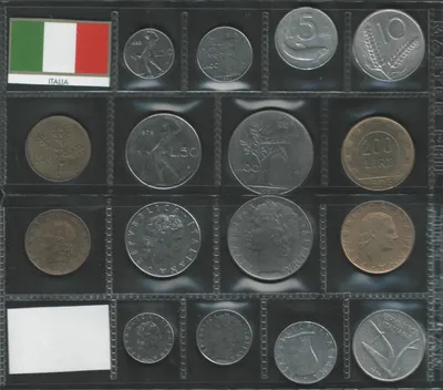 Набор монет (Италия, 2002 год) - Официальный годовой набор итальянских евро  (Данте Алигьери) - купить монеты и банкноты в интернет-магазине Newcoin.ru