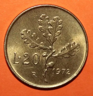 Лот монет Италии: 500,200,100,50,20,10,5 лир (8 шт.). 1954-1998