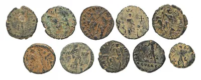 10 монет Римской империи III-V вв (состояние VF) стоимостью 4704 руб.