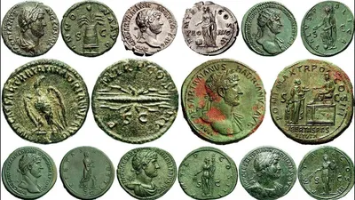 Монеты Древнего Рима, Адриан, Император с 11.08.117 г., Часть 2, Coins o...  | Древний рим, Монеты, Рим