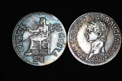 Копия серебряной римской монеты Senatus Consulto тип 3