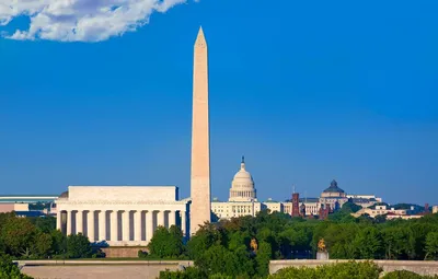 Как строили Монумент Вашингтону (Washington Monument)