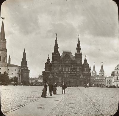Фотокартина на холсте \"ретро Москва\" 19 век - белокаменный Кремль и Красная  площадь - купить по низкой цене в интернет-магазине OZON (1047280048)