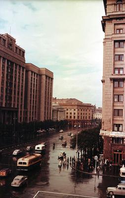 Москва 1950-х в цвете | Старые фотографии, Живописные пейзажи, Пейзажи