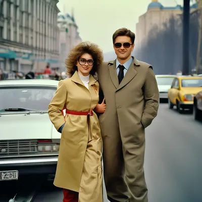 Москва 1980-х годов, семейная пара …» — создано в Шедевруме