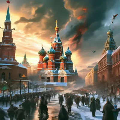 Москва во время апокалипсиса» — создано в Шедевруме