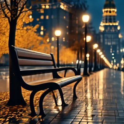 Москва ночь красивое освещение уют …» — создано в Шедевруме